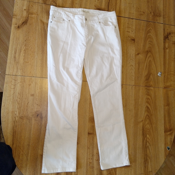 - Euc Levi's straight 552 white jeans size 8 s/c beautiful jeans - Picture 2 of 8